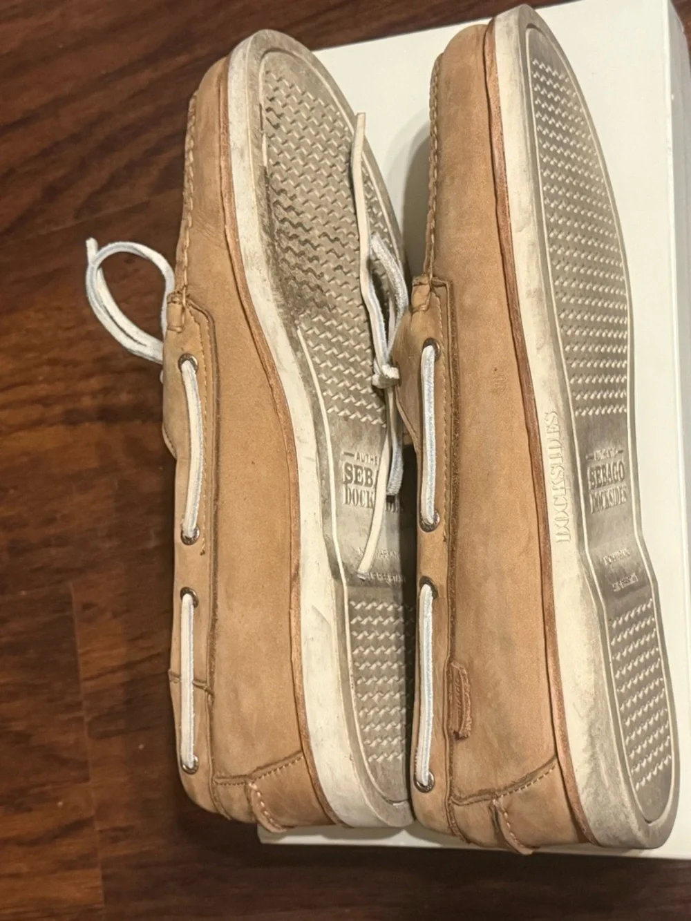 Sebago Men's Light Brown Suede Boat Shoes